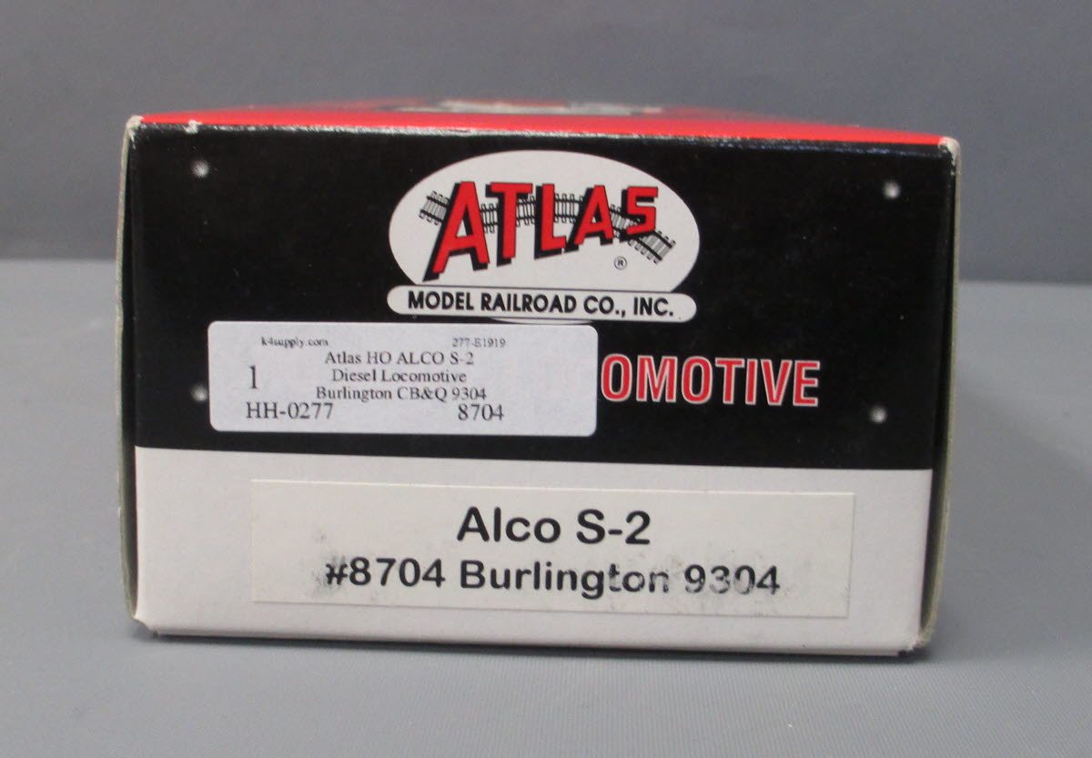 Atlas 8704 HO Burlington Alco S-2 Diesel Locomotive #9304
