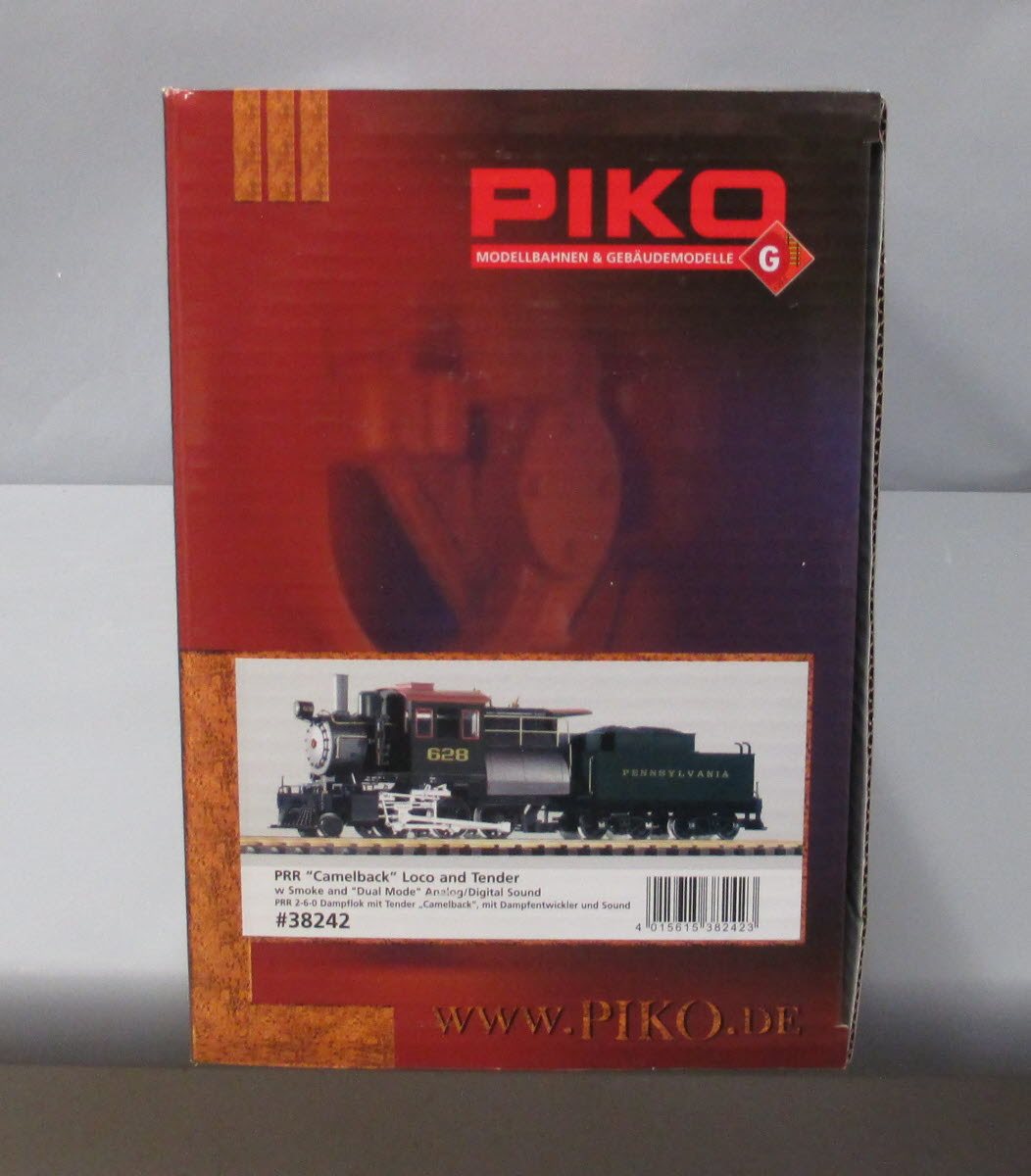 Piko 38242 G Pennsylvania Camelback 2-6-0 Locomotive with Sound #628