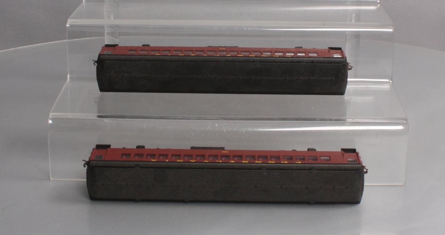 Con-Cor 94004 HO Pennsylvania Post WWII mP54 Assembled Coach #2 (Set of 2)