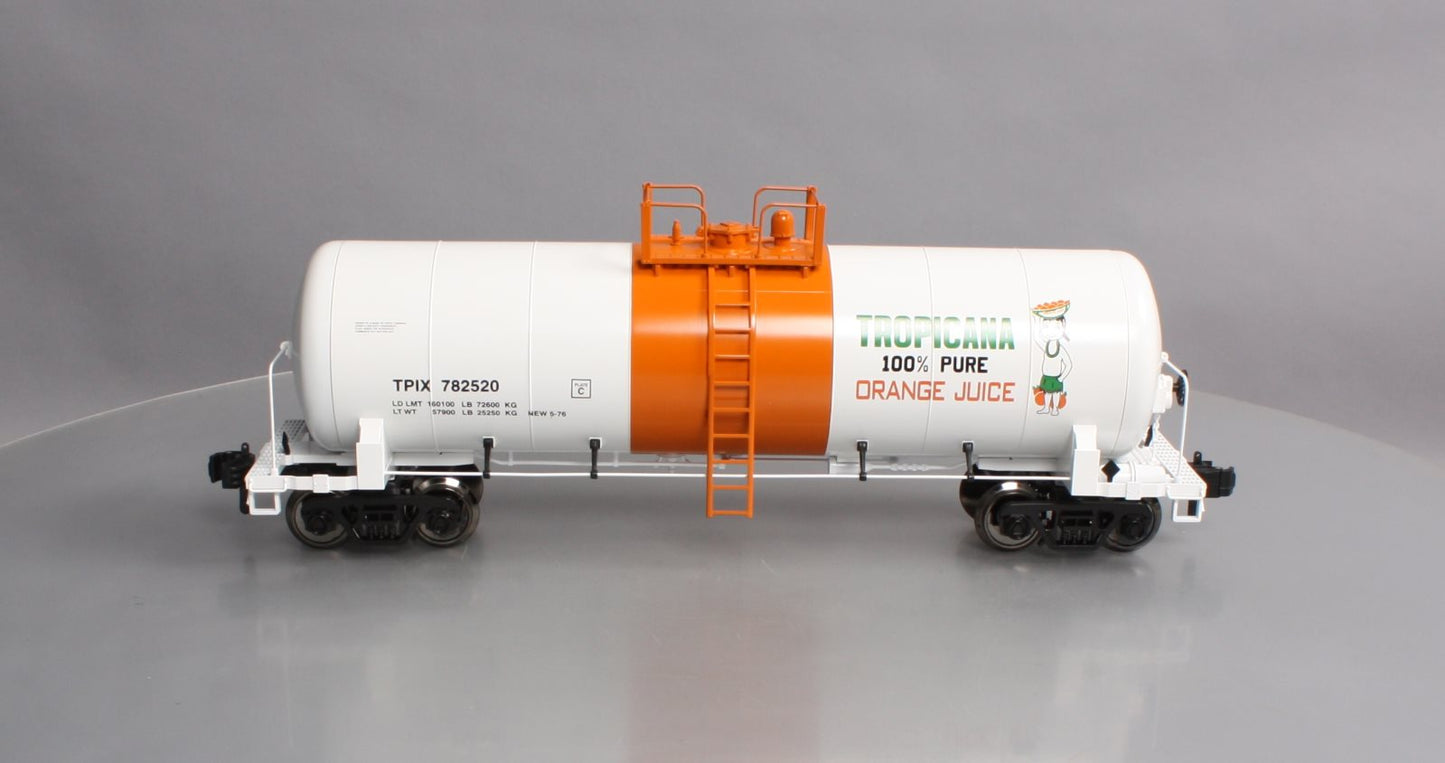 MTH 70-73036 G Scale Tropicanna Unibody Tank Car #782520/782528