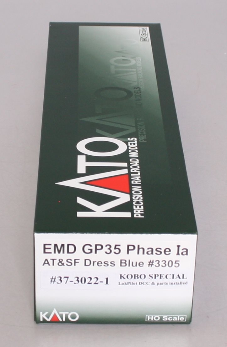 Kato 37-3022-1 HO Santa Fe EMD GP35 Phase IA Diesel Engine #3305 with DCC