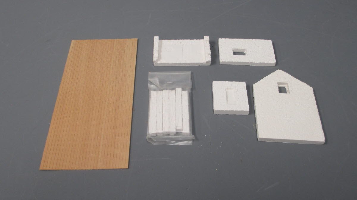 Thomas A Yorke Ent 105 HO Scale Buildin's Rustic Stone & Frame Factory Kit