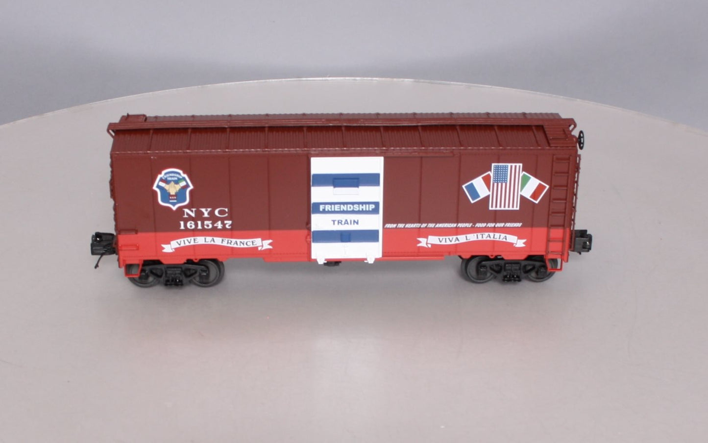MTH 20-93522 NYC 1947 Friendship Train 40' AAR Box Car #161547