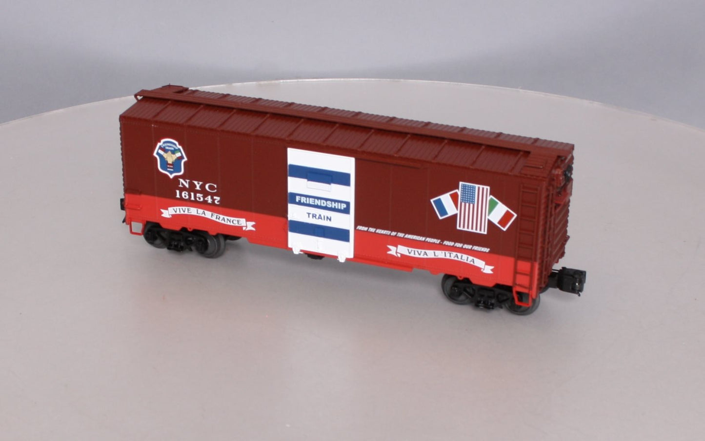 MTH 20-93522 NYC 1947 Friendship Train 40' AAR Box Car #161547