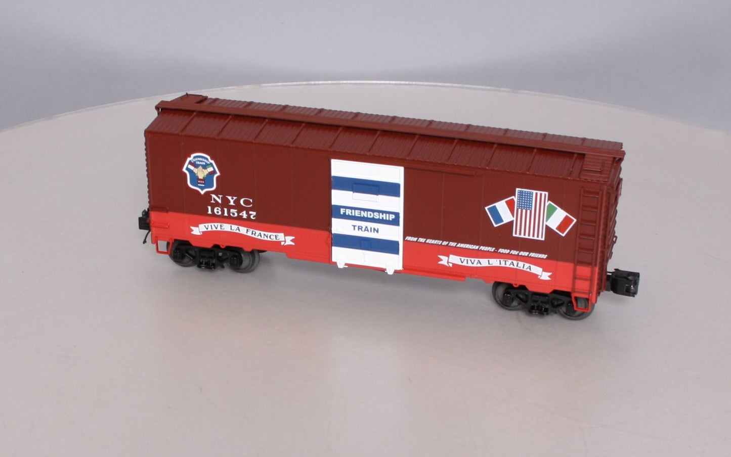 MTH 20-93522 NYC 1947 Friendship Train 40' AAR Box Car #161547