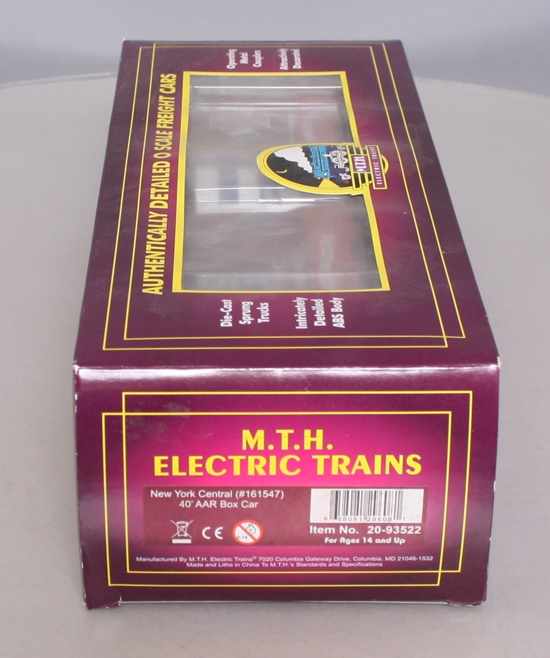 MTH 20-93522 NYC 1947 Friendship Train 40' AAR Box Car #161547