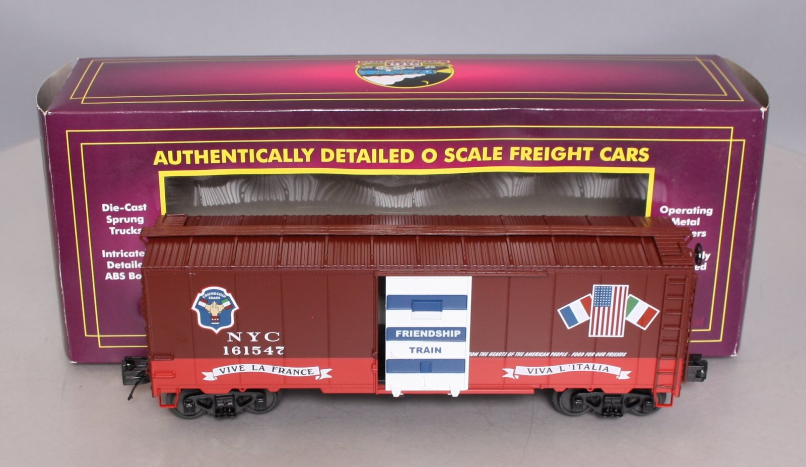 MTH 20-93522 NYC 1947 Friendship Train 40' AAR Box Car #161547