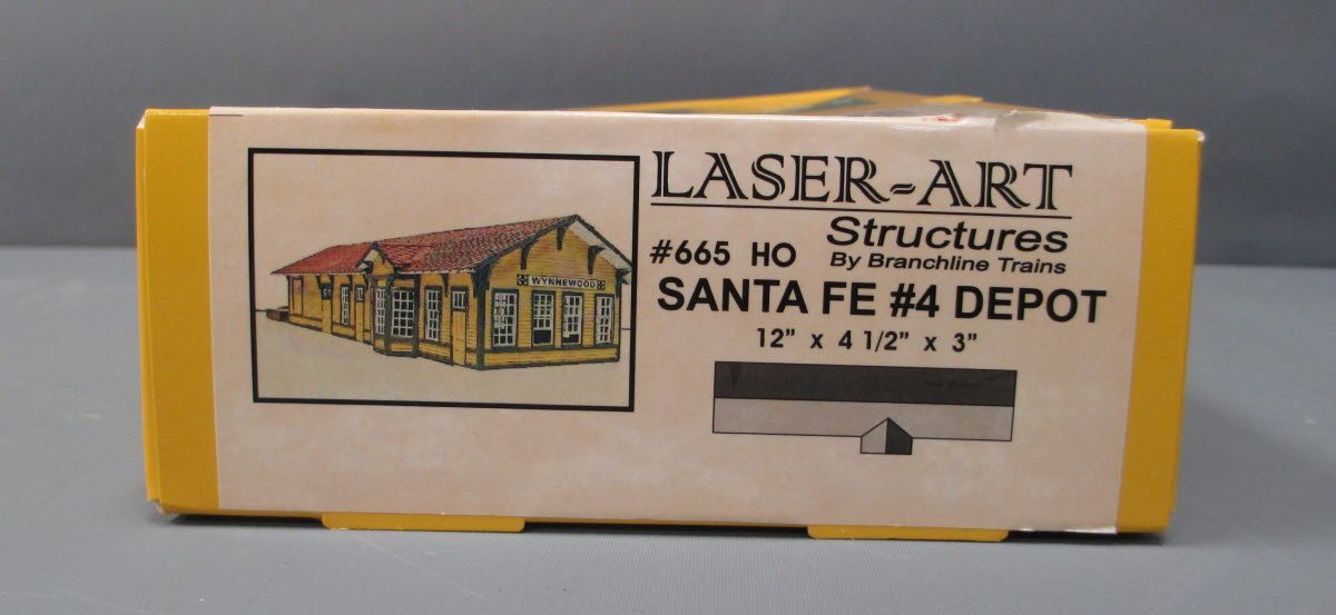 Branchline 665 HO Santa Fe Station Laser Art Laser Cut Kit