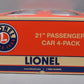 Lionel 2027120 O Gauge Alaska Railroad 21" Passenger Car Set