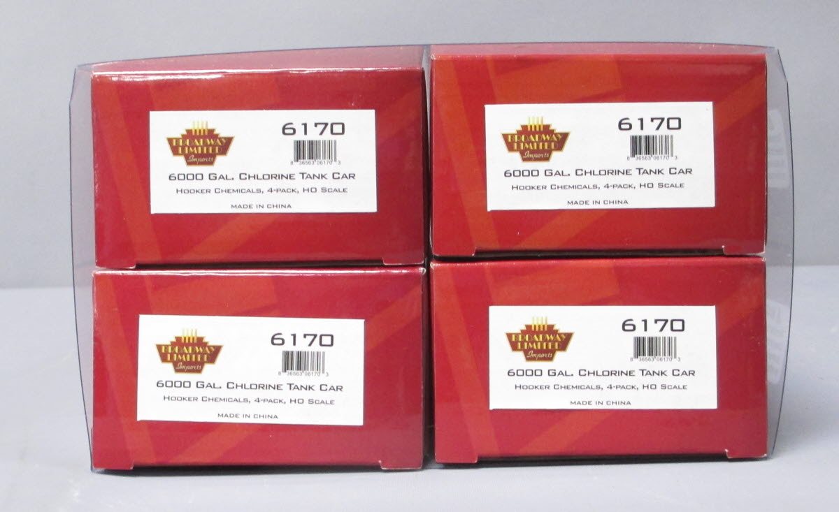 Broadway Limited 6170 Ho 6000gal Tank Hooker 4pk