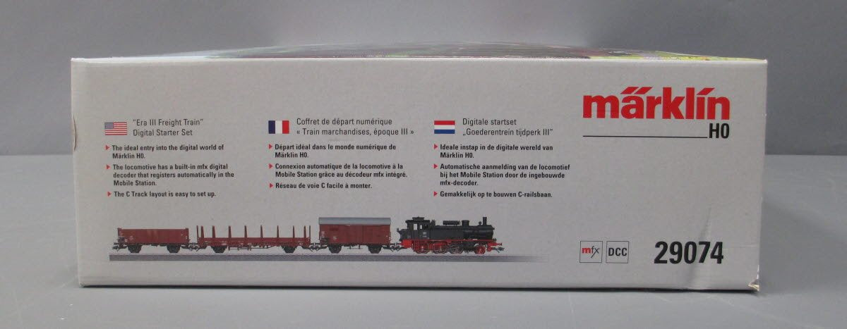 Marklin 29074 HO Gauge German Railroad Era III  Steam Freight Starter Train Set