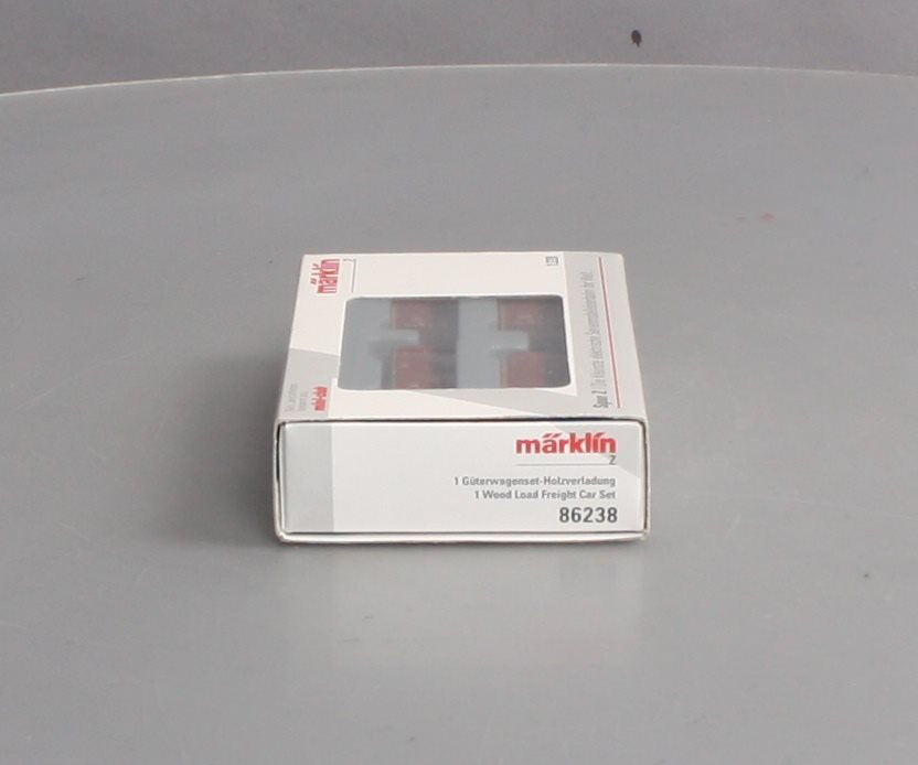 Marklin 86238 Z Scale DB 4-Car Freight Set with Wood Loads