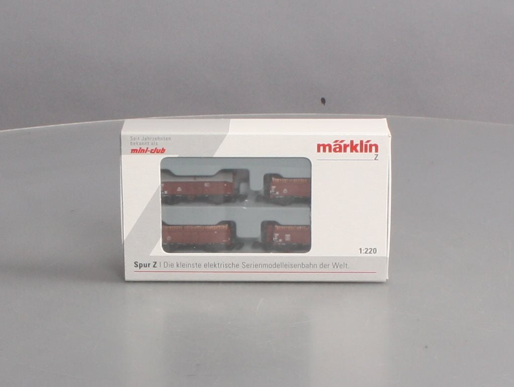 Marklin 86238 Z Scale DB 4-Car Freight Set with Wood Loads
