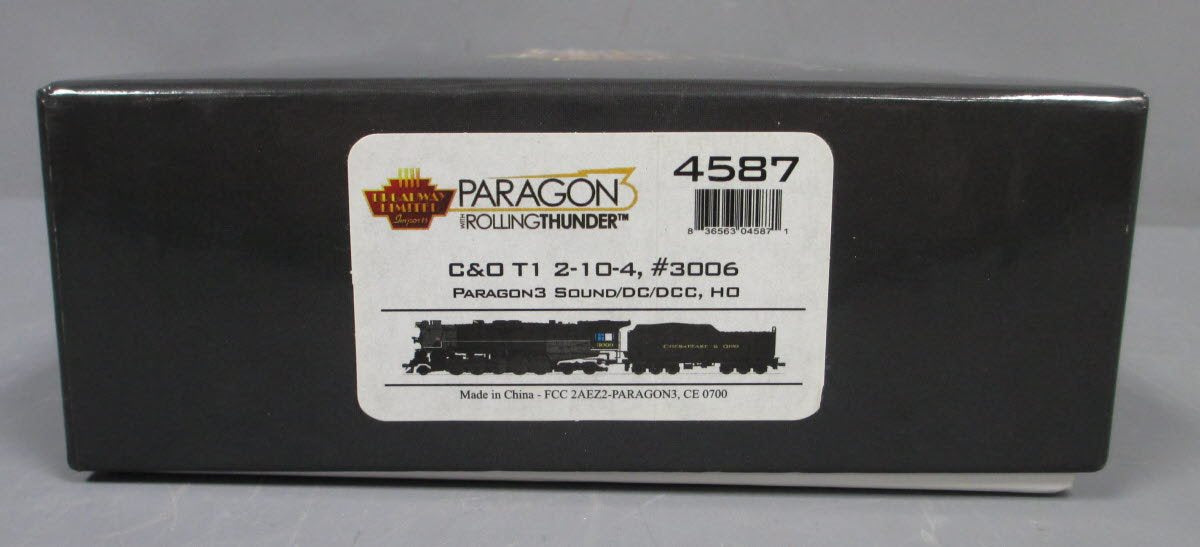Broadway Limited 4587 HO C&O T-1 2-10-4 Steam Loco Paragon3 Sound/DC/DCC #3006