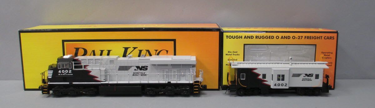 MTH 30-20434-1 O Gauge NS ES44AC Imperial Diesel Engine w PS3 & Caboose #4002