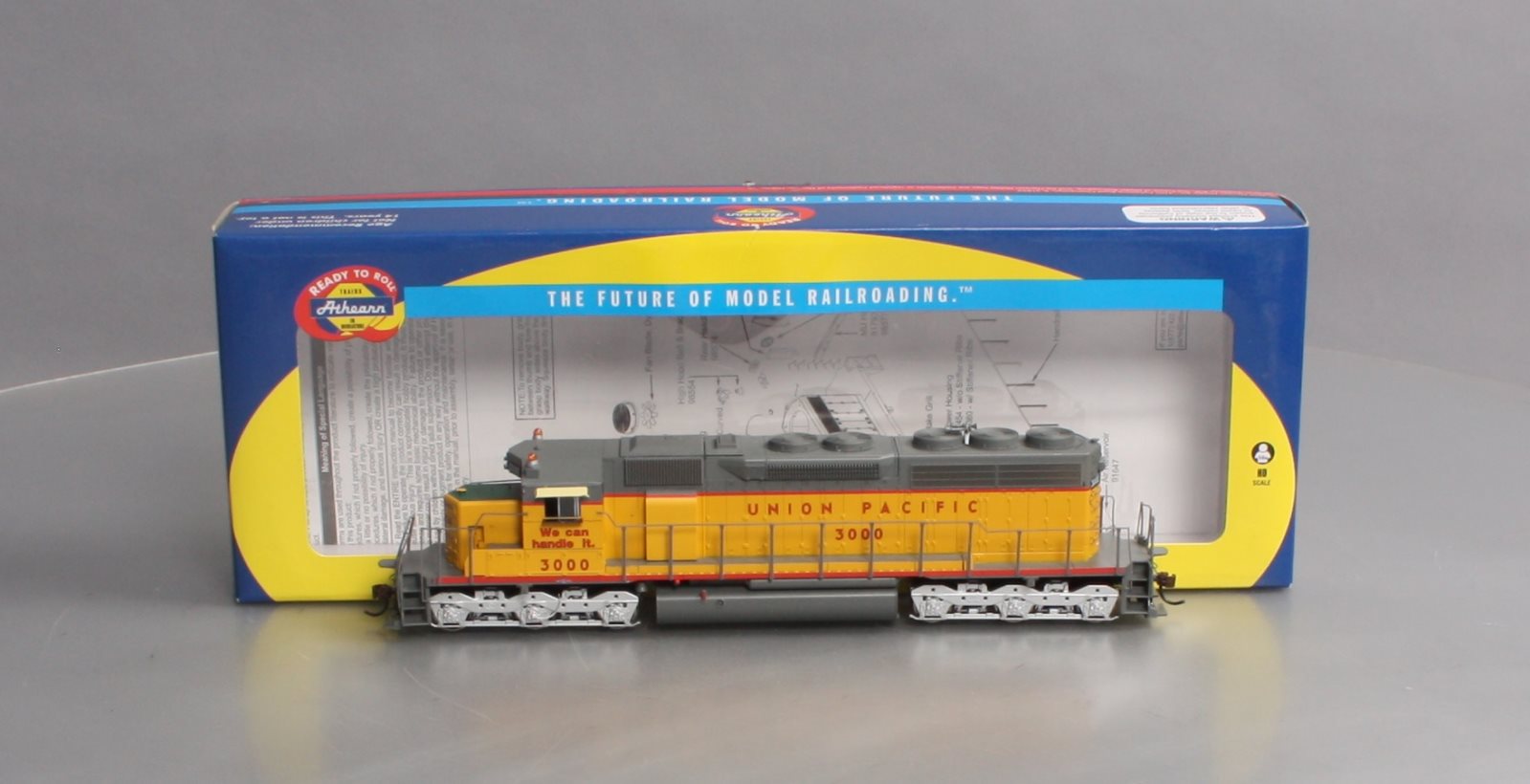 Athearn 98820 HO Scale Union Pacific SD40 Diesel Locomotive w/DCC & Sound #3000