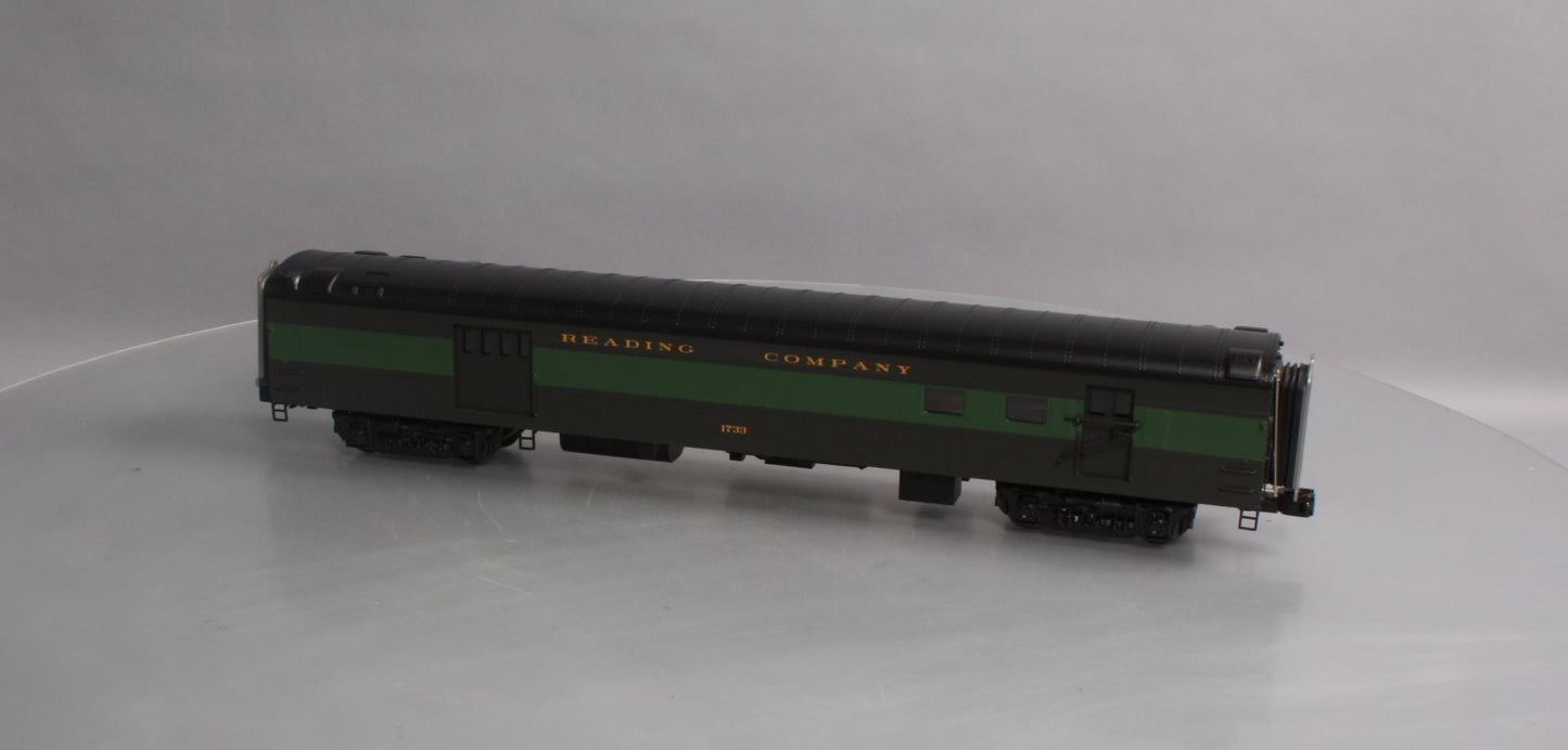 MTH 20-68266 O Reading 70' Streamlined RPO Passenger Car (Smooth Sided)