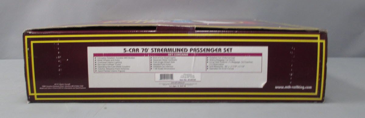 MTH 20-65135 O Pennsylvania 70’ Streamlined Passenger Car Set (Set of 5)