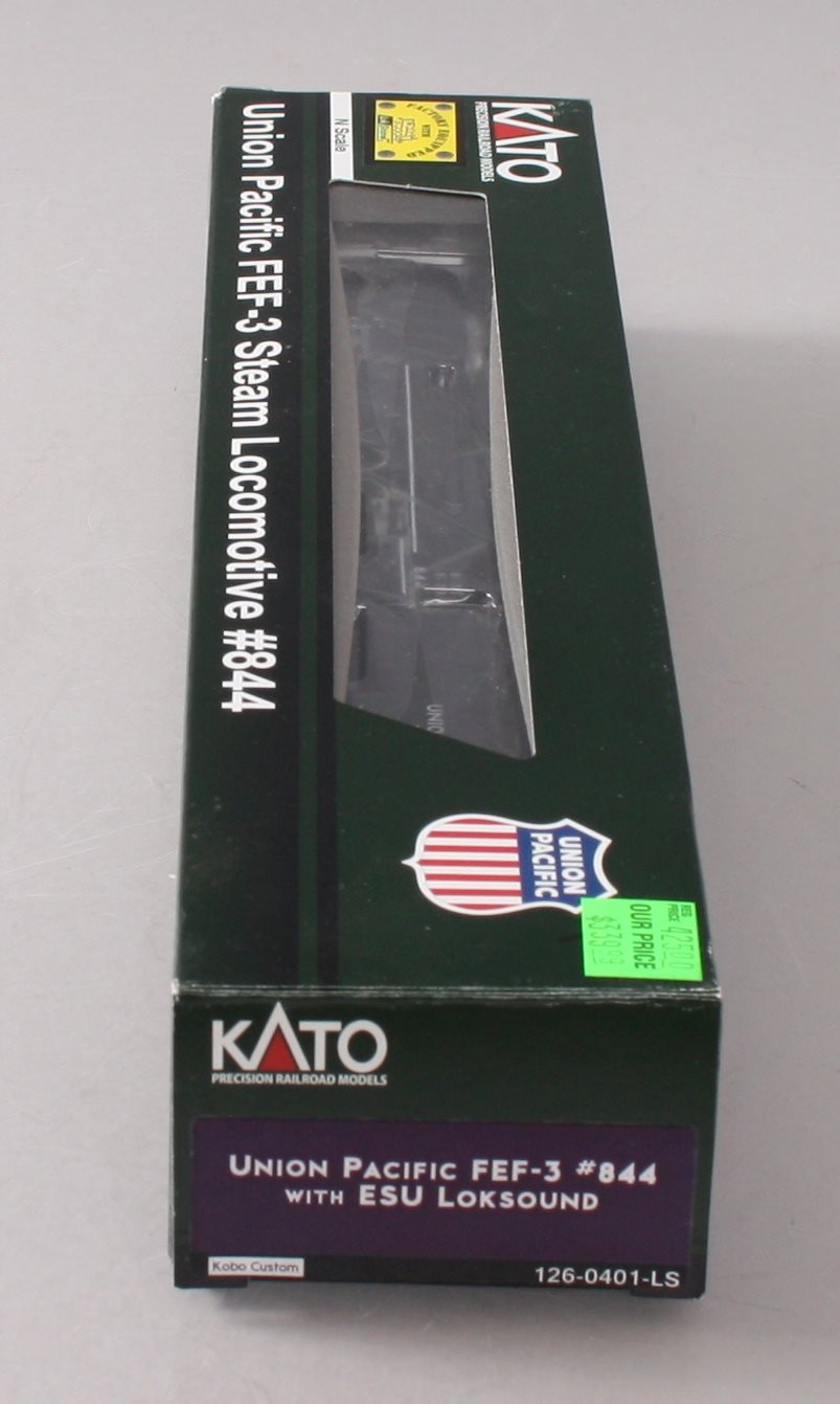 Kato 1260401LS N Union Pacific FEF-3 Series 4-8-4 Steam Locomotive #844