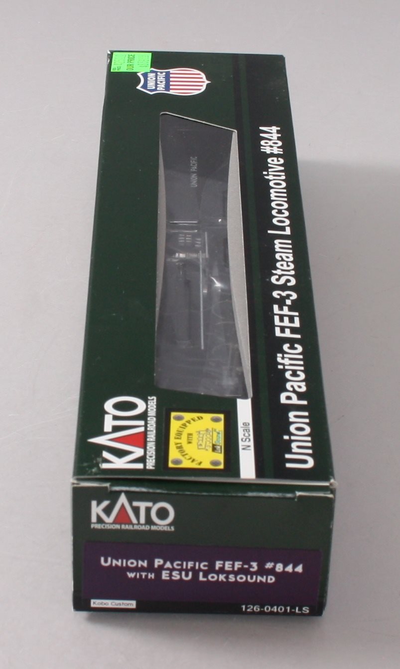 Kato 1260401LS N Union Pacific FEF-3 Series 4-8-4 Steam Locomotive #844