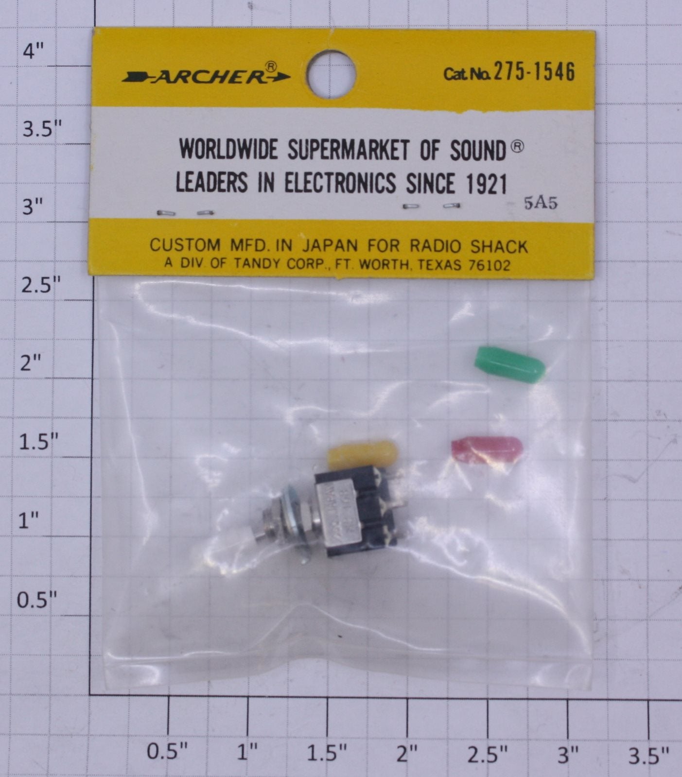 Radio Shack 275-1546 Mini Toggle Switch