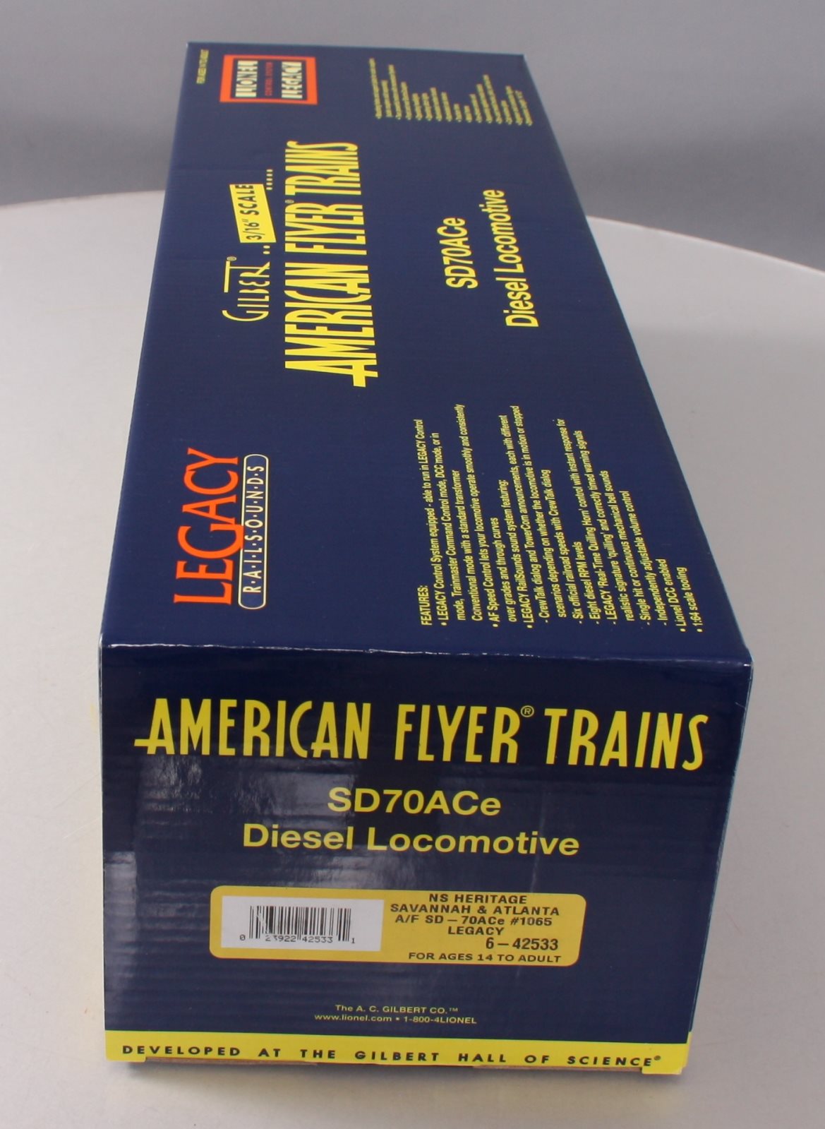 American Flyer 6-42533 S SA NS Heritage Legacy SD70Ace Diesel Locomotive #1065