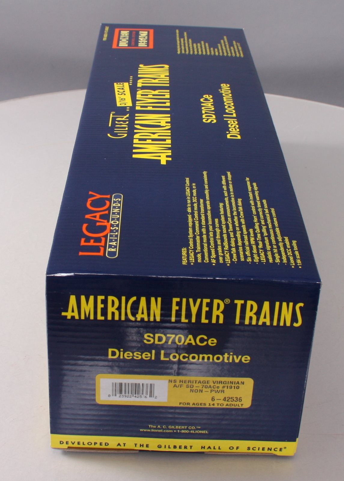 American Flyer 6-42536 S Virginian NS Heritage SD70Ace Diesel Locomotive #1910