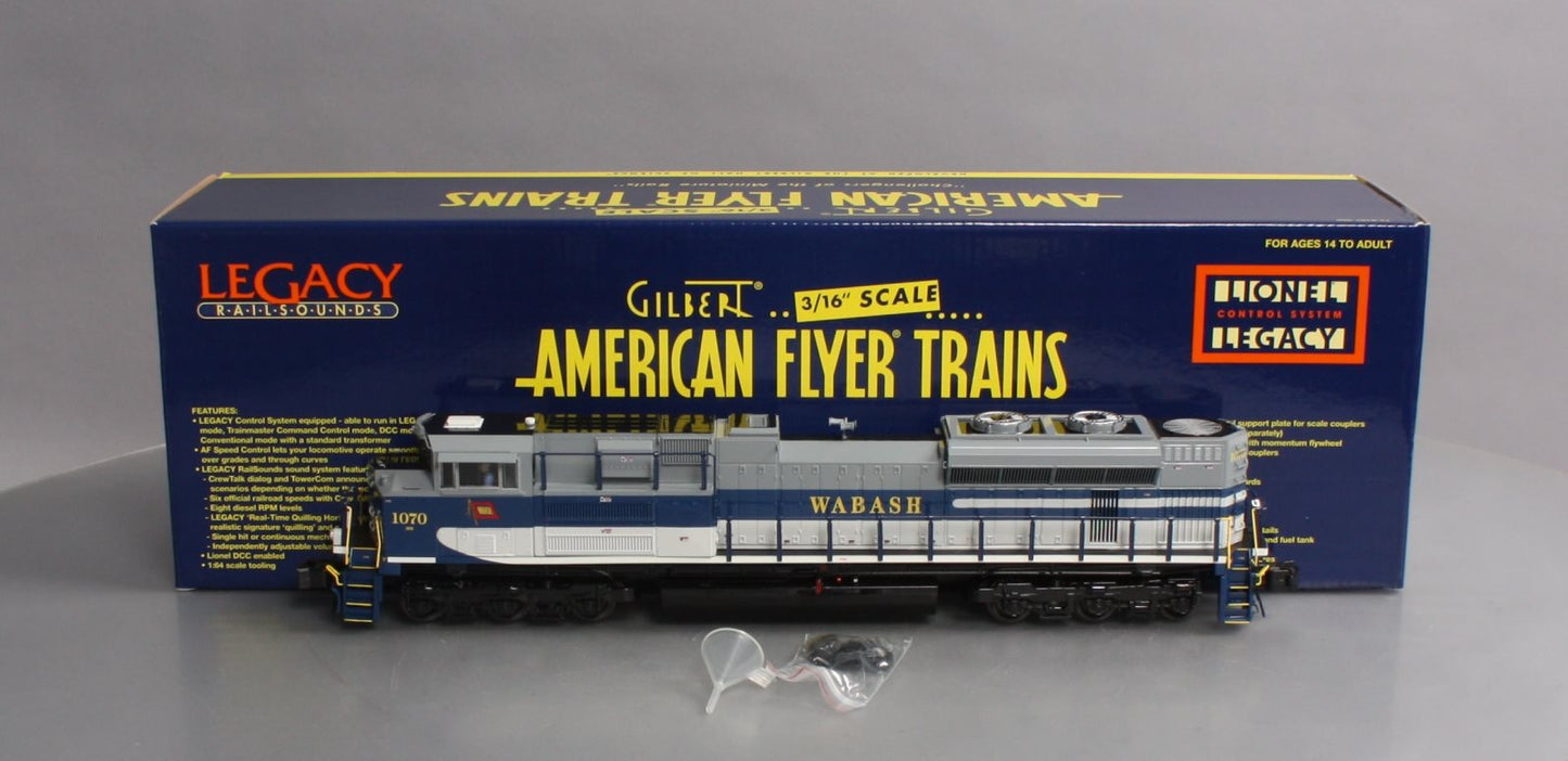 American Flyer 6-42537 S Wabash NS Heritage SD70Ace Diesel Locomotive #1070