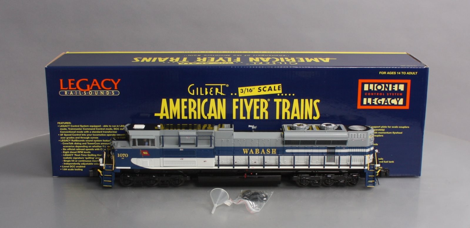 American Flyer 6-42537 S Wabash NS Heritage SD70Ace Diesel Locomotive #1070