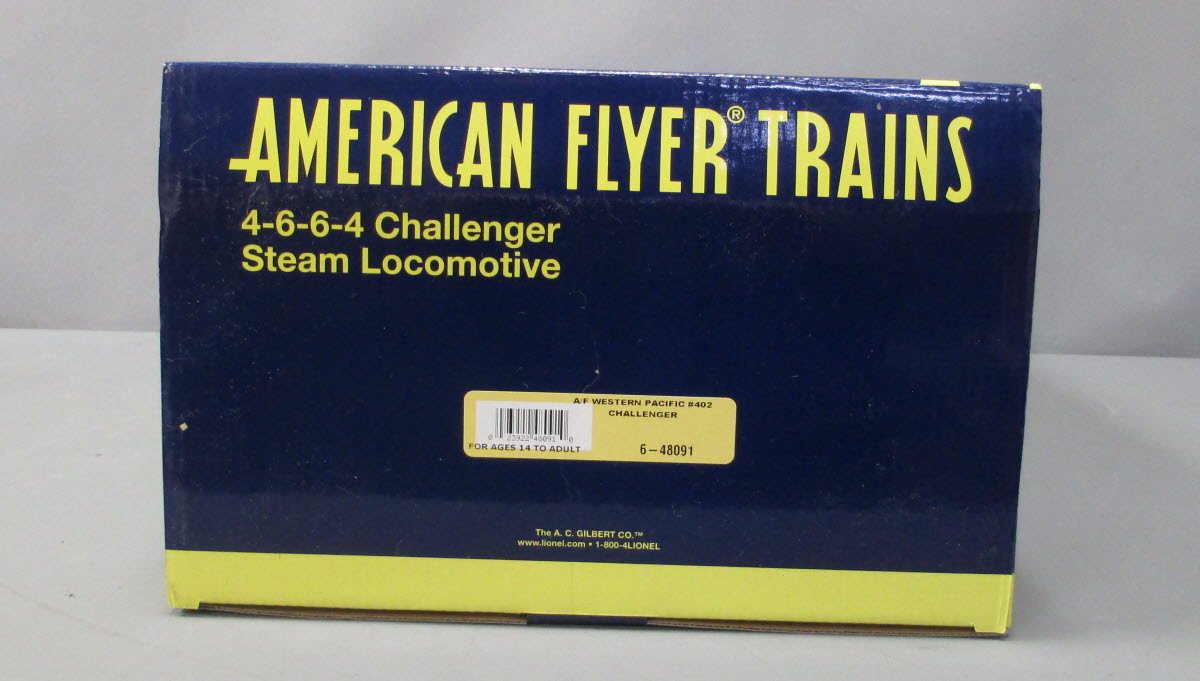 American Flyer 6-48091 S WP Legacy 4-6-6-4 Challenger Steam Locomotive #402