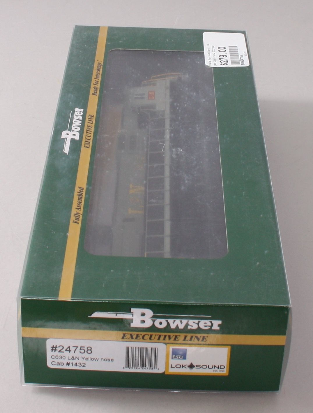 Bowser 24758 HO Louisville & Nashville C630 Alco Diesel Loco with Sound #1432