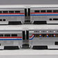 MTH 20-61039 Amtrak (Phase III) 4-Car 70' Superliner Passenger Set