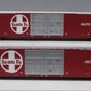 Lionel 6-81703 O Gauge Santa Fe 86' Scale Hi-Cube Boxcar (Set of 2)