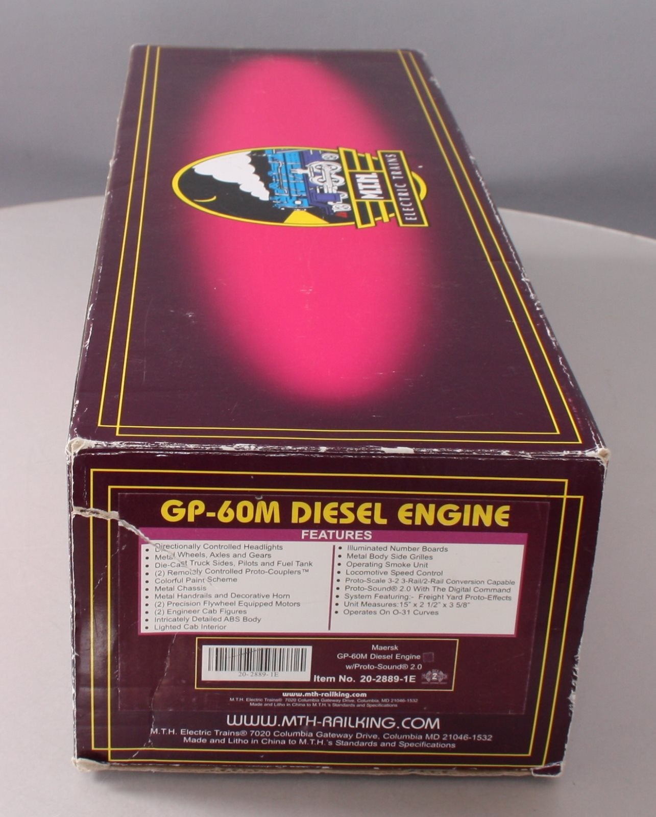 MTH 20-2889-1E Maersk Corp. GP-60M Diesel Engine #146 with Proto-Sound 2.0 LN/Box
