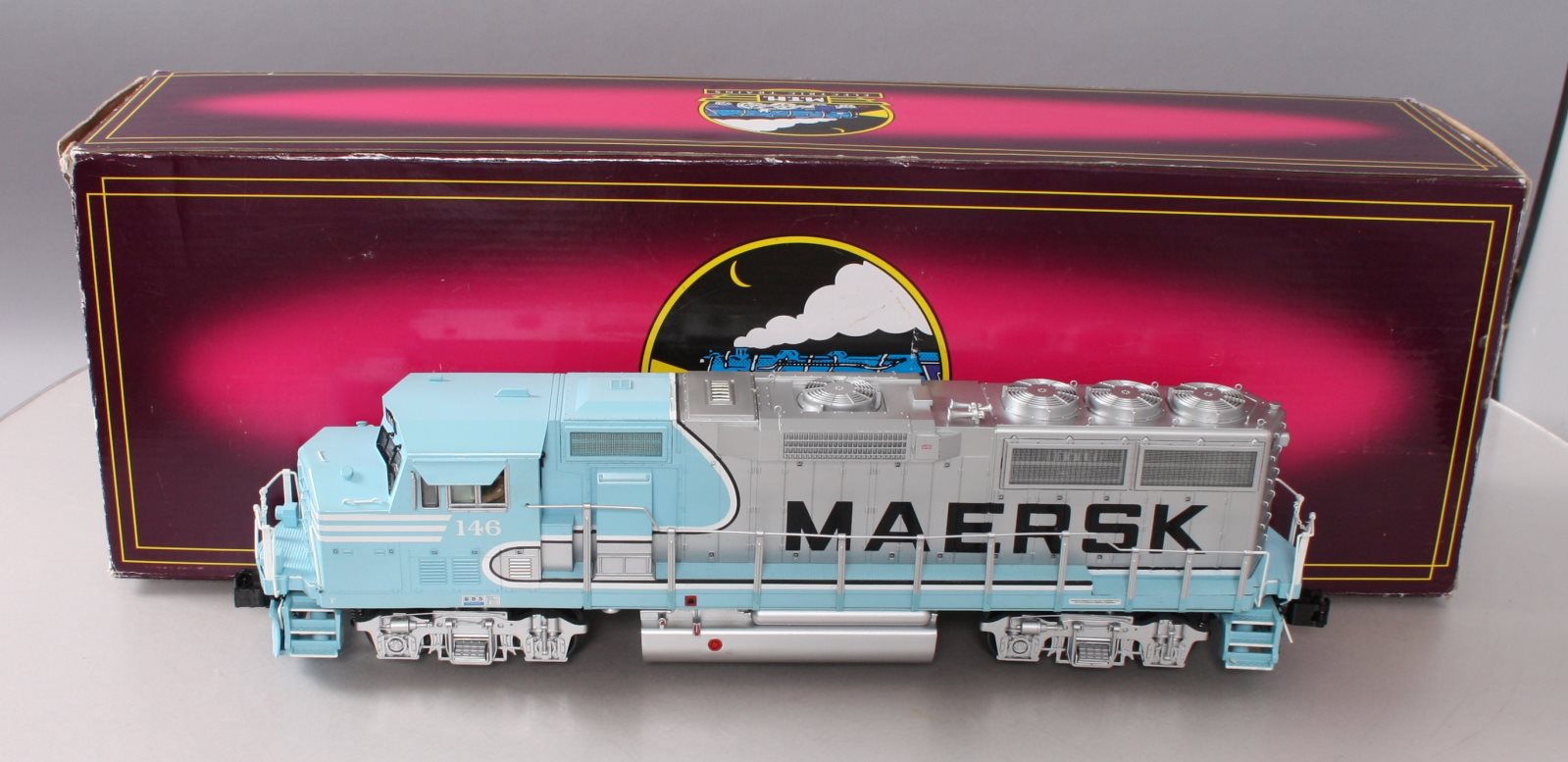 MTH 20-2889-1E Maersk Corp. GP-60M Diesel Engine #146 with Proto-Sound 2.0 LN/Box