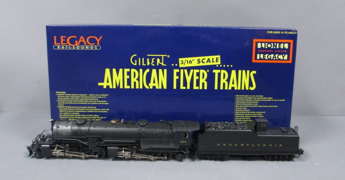 American Flyer 6-48179 S Scale 2-8-8-2 Pennsylvania Steam Locomotive #374