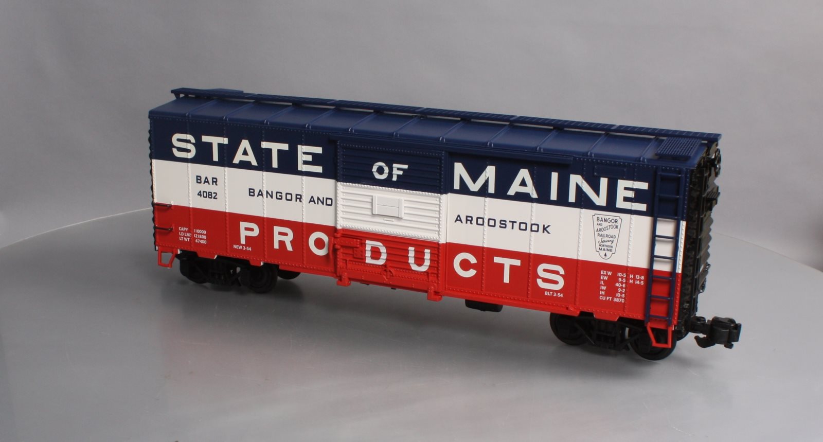 Aristo-Craft 46076 G Gauge B&A State of Maine Steel Boxcar