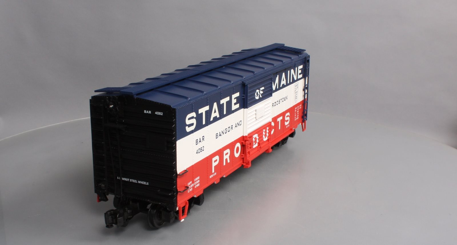 Aristo-Craft 46076 G Gauge B&A State of Maine Steel Boxcar