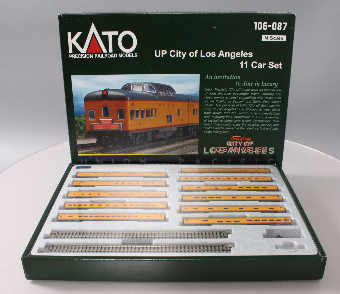 Kato 106-087 N Union Pacific "City of Los Angeles" 11-Car Passenger Set