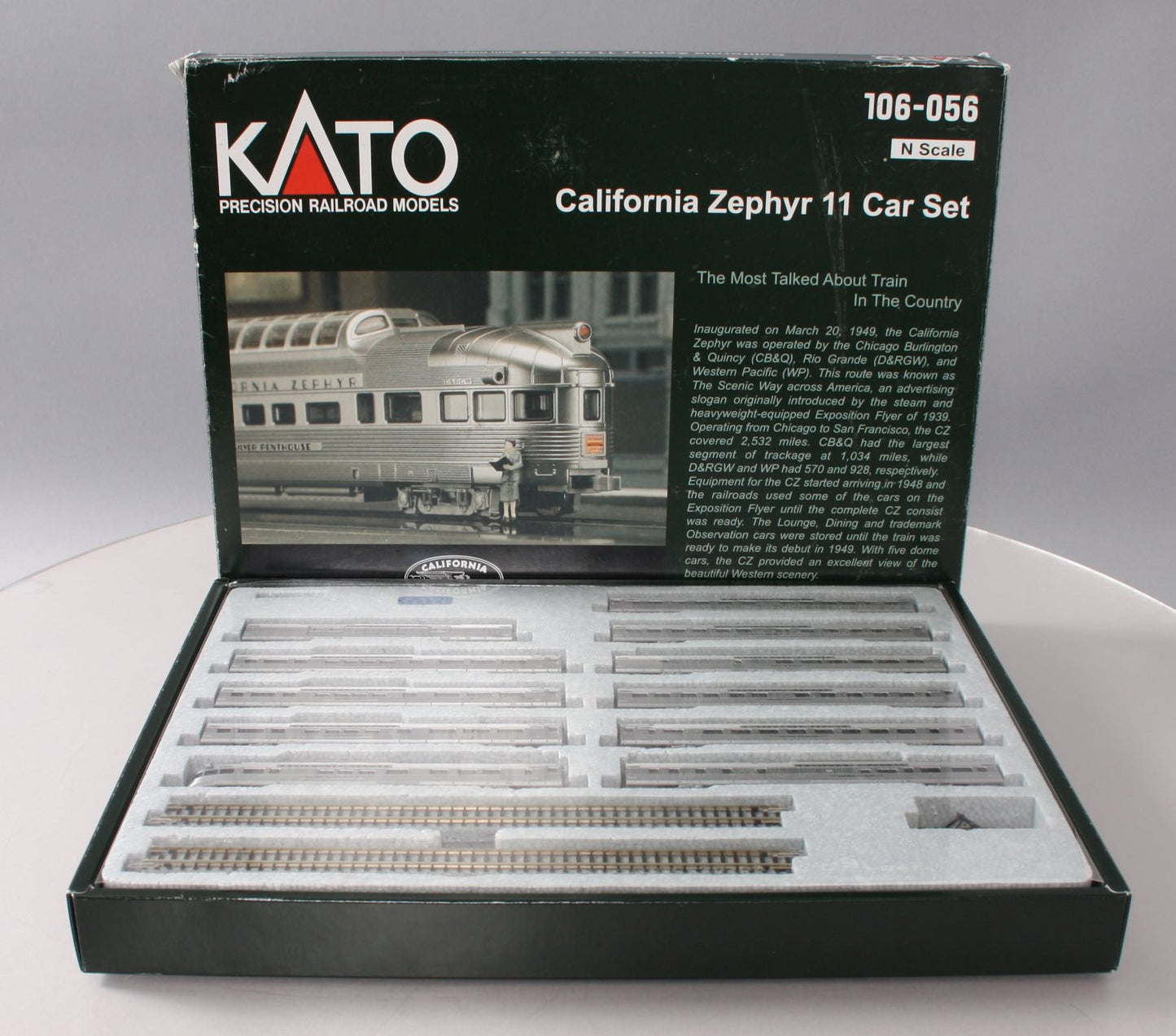 Kato 106-056 California Zephyr N Gauge Diesel Train Set – Trainz