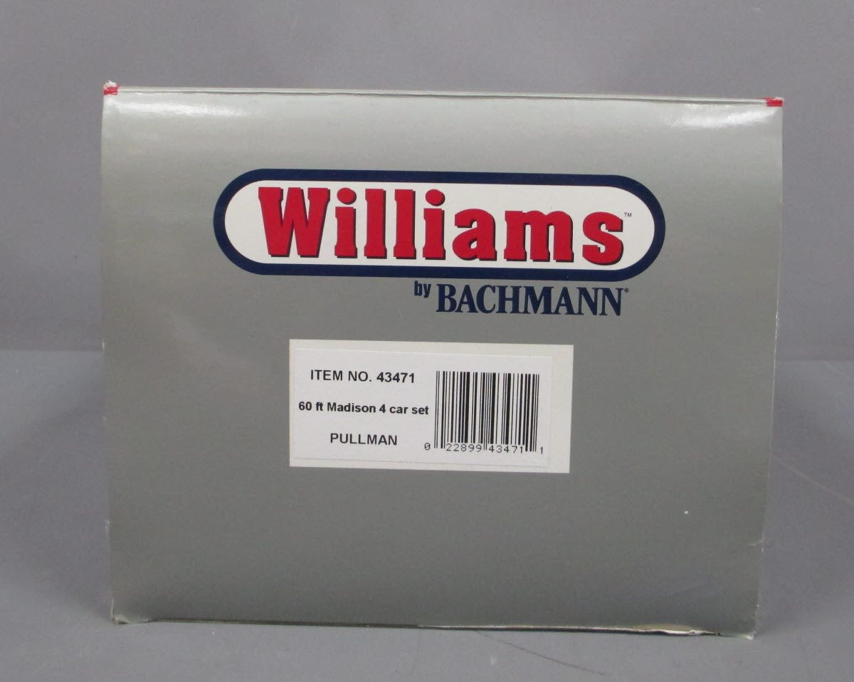 Williams 43471 O Golden Memories 60 Ft. Madison Passenger Cars (Set of 4)