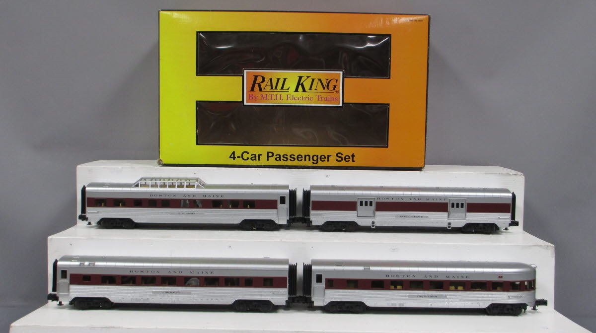 MTH 30-67304 Boston & Maine 60' Streamlined ABS Passenger Car Set