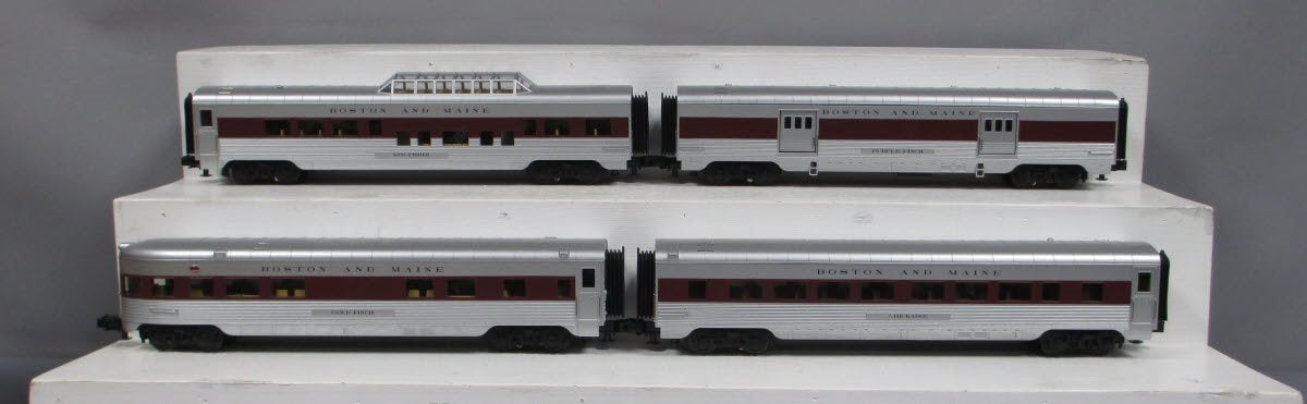 MTH 30-67304 Boston & Maine 60' Streamlined ABS Passenger Car Set