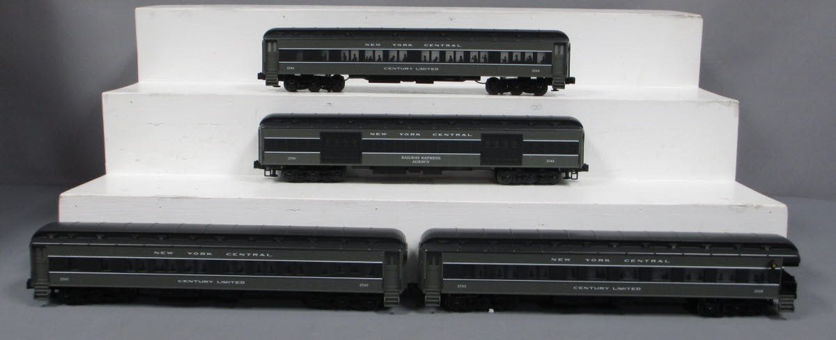 Williams 43358 New York Central 72 Ft. Heavyweight Passenger Car (Pack of 4)