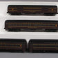 Williams 43353 O Gauge PRR 72 Ft. Heavyweight Passenger Car Set