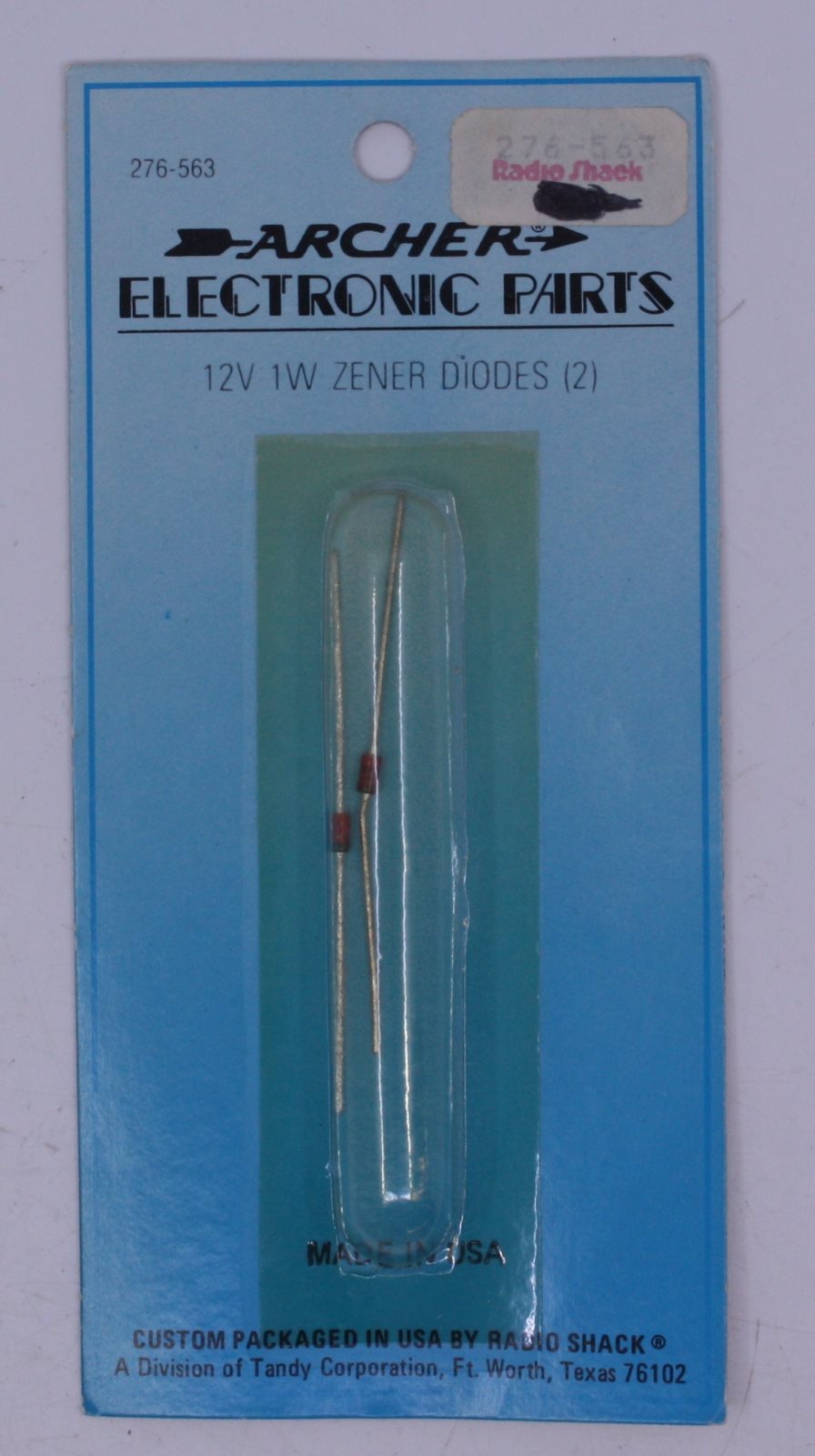 Radio Shack 276-565 12V 1W Zener Diodes (Pack of 2)