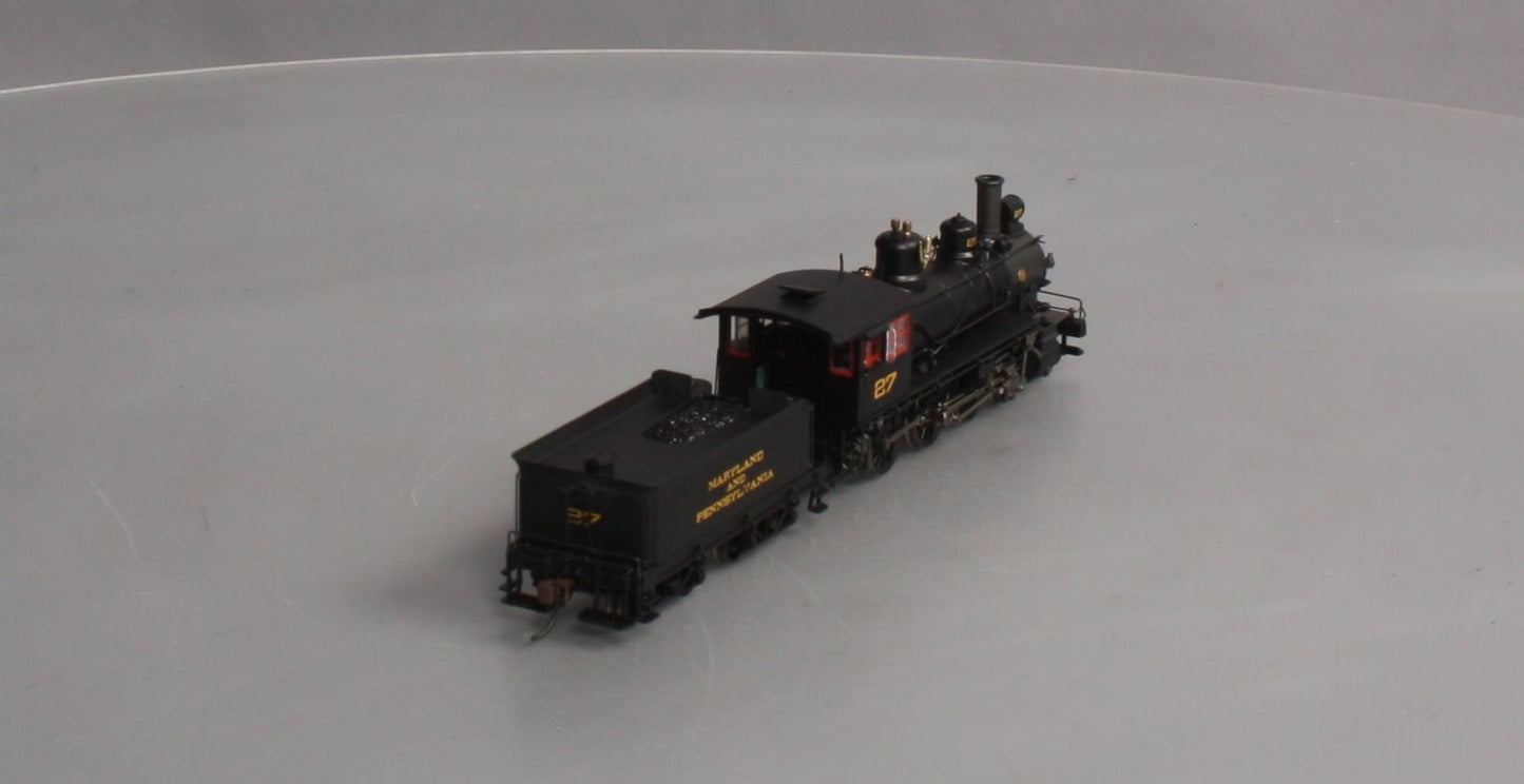 Bachmann 82302 HO Maryland & Pennsylvania 4-6-0 Steam Locomotive & Tender #27