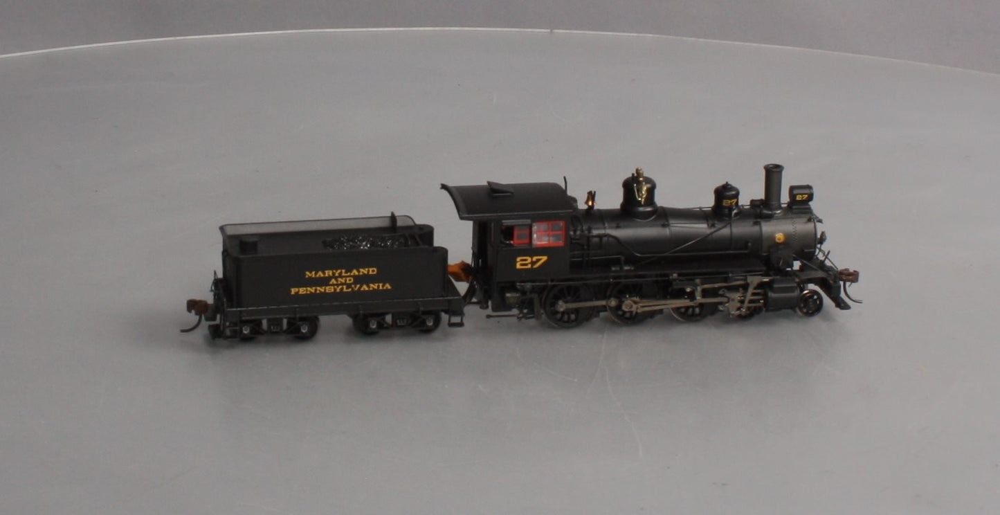 Bachmann 82302 HO Maryland & Pennsylvania 4-6-0 Steam Locomotive & Tender #27
