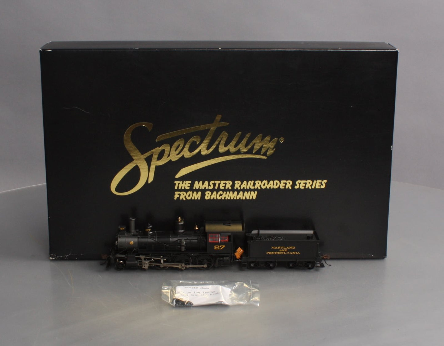 Bachmann 82302 HO Maryland & Pennsylvania 4-6-0 Steam Locomotive & Tender #27