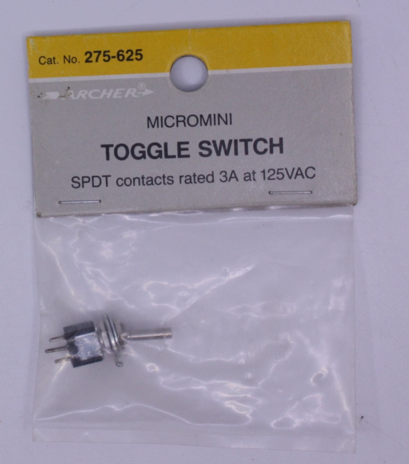 Radio Shack 275-625 Micromini Toggle Switch